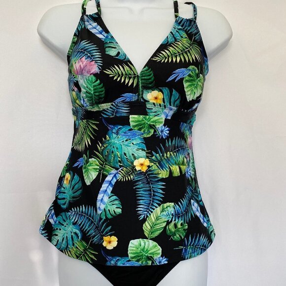 2 Piece Fern Print Graphic Design - Picture 1 of 12